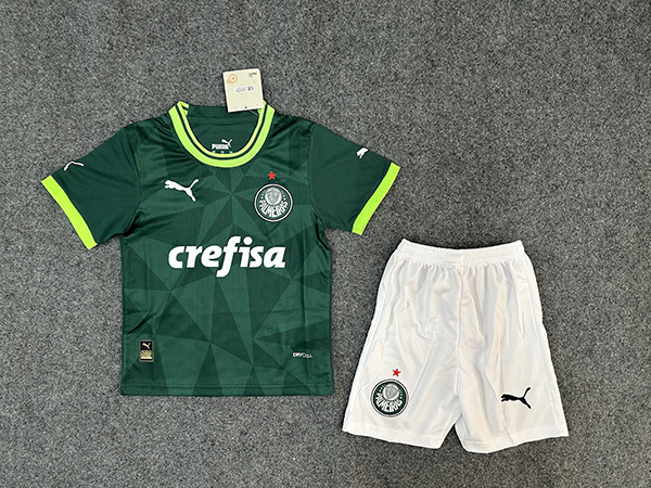 Kids-Palmeiras 23/24 Home Soccer Jersey